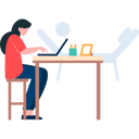 پیش‌نمایش فایل girl-is-working-on-the-laptop-7542259 از پک کار از خانه