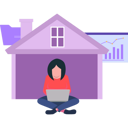 پیش‌نمایش فایل girl-is-working-on-the-laptop-7542279 از پک کار از خانه
