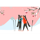 پیش‌نمایش فایل boy-and-girl-holding-ice-skiing-board-7502270 از پک زمستان