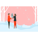 پیش‌نمایش فایل boy-giving-flowers-to-girl-7502272 از پک زمستان