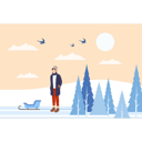 پیش‌نمایش فایل boy-standing-outdoor-in-winter-7502284 از پک زمستان