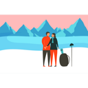 پیش‌نمایش فایل couple-enjoying-winter-trip-7502266 از پک زمستان