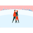 پیش‌نمایش فایل couple-ice-skating-7502261 از پک زمستان