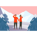 پیش‌نمایش فایل couple-lost-in-icy-place-7502267 از پک زمستان