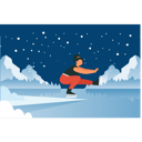 پیش‌نمایش فایل girl-enjoying-ice-skating-7502289 از پک زمستان