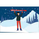 پیش‌نمایش فایل girl-standing-holding-ice-skiing-sticks-7502287 از پک زمستان