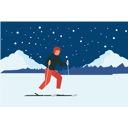 پیش‌نمایش فایل man-enjoying-ice-skiing-7502288 از پک زمستان