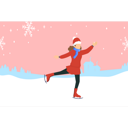 پیش‌نمایش فایل woman-doing-ice-skating-7502275 از پک زمستان