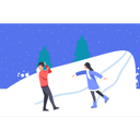 پیش‌نمایش فایل boy-and-girl-playing-with-snowballs-7529850 از پک فعالیت‌های زمستانی
