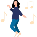 پیش‌نمایش فایل girl-is-dancing-to-the-music-7593729 از پک هنرهای زیبا