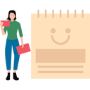 پیش‌نمایش فایل girl-is-looking-at-the-card-7593744 از پک هنرهای زیبا