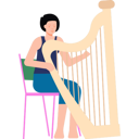 پیش‌نمایش فایل girl-is-playing-the-harp-7593758 از پک هنرهای زیبا