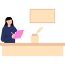 پیش‌نمایش فایل girl-is-writing-something-7593751 از پک هنرهای زیبا