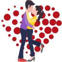 پیش‌نمایش فایل boy-and-girl-kissing-7623279 از پک روز ولنتاین