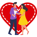 پیش‌نمایش فایل boy-giving-flowers-to-girl-on-valentines-day-7623255 از پک روز ولنتاین