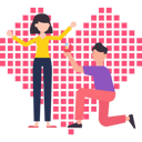 پیش‌نمایش فایل boy-proposed-to-girl-on-valentines-day-7623304 از پک روز ولنتاین