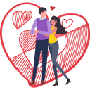 پیش‌نمایش فایل couple-standing-in-romantic-pose-7623285 از پک روز ولنتاین