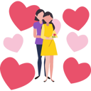 پیش‌نمایش فایل girls-standing-on-valentine-day-7623307 از پک روز ولنتاین