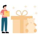 پیش‌نمایش فایل boy-giving-teddy-bear-in-gift-7657000 از پک هدیه