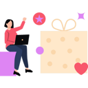 پیش‌نمایش فایل girl-buy-gift-online-7656979 از پک هدیه
