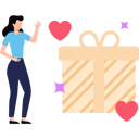 پیش‌نمایش فایل girl-getting-gift-7656980 از پک هدیه