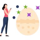پیش‌نمایش فایل girl-looking-at-easter-egg-7656991 از پک هدیه