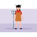 پیش‌نمایش فایل girl-dressed-as-devil-for-halloween-7658895 از پک لباس هالووین