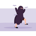پیش‌نمایش فایل girl-wearing-ghost-costume-7658892 از پک لباس هالووین