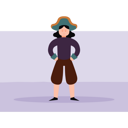 پیش‌نمایش فایل girl-wearing-pirate-costume-7658884 از پک لباس هالووین