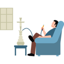 پیش‌نمایش فایل boy-smoking-hookah-7658953 از پک سرگرمی و علاقه‌مندی
