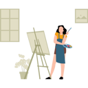 پیش‌نمایش فایل girl-draw-painting-7658946 از پک سرگرمی و علاقه‌مندی