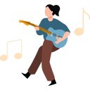 پیش‌نمایش فایل girl-playing-guitar-7658941 از پک سرگرمی و علاقه‌مندی