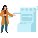 پیش‌نمایش فایل female-lab-assistant-showing-lab-machine-7718206 از پک آزمایشگاه