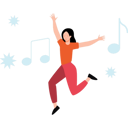 پیش‌نمایش فایل girl-dancing-to-music-7722386 از پک سبک زندگی و سرگرمی