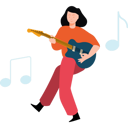 پیش‌نمایش فایل girl-playing-guitar-7722398 از پک سبک زندگی و سرگرمی