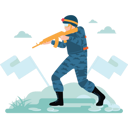پیش‌نمایش فایل soldier-walking-with-gun-7722381 از پک سبک زندگی و سرگرمی