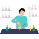 پیش‌نمایش فایل bar-waiter-making-drinks-7729869 از پک رستوران‌ها و غذا خوردن
