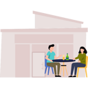 پیش‌نمایش فایل boy-and-girl-sitting-at-table-in-restaurant-7729855 از پک رستوران‌ها و غذا خوردن