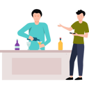 پیش‌نمایش فایل boy-taking-glass-of-drink-from-bar-waiter-7729858 از پک رستوران‌ها و غذا خوردن