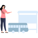 پیش‌نمایش فایل girl-pointing-towards-the-bus-7771712 از پک حمل و نقل