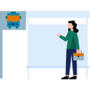پیش‌نمایش فایل girl-standing-at-bus-stop-7771713 از پک حمل و نقل