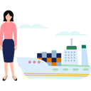 پیش‌نمایش فایل girl-stands-near-shipping-cruise-7771709 از پک حمل و نقل