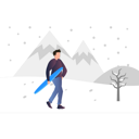 پیش‌نمایش فایل boy-holding-snowboarding-in-snow-7877595 از پک آب‌وهوا و فصل‌ها