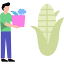 پیش‌نمایش فایل boy-holding-vegetables-bag-7809090 از پک خوراک‌شناسی