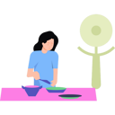 پیش‌نمایش فایل girl-cooking-7809101 از پک خوراک‌شناسی