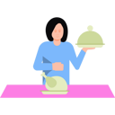 پیش‌نمایش فایل girl-cooking-chicken-7809085 از پک خوراک‌شناسی