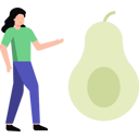 پیش‌نمایش فایل girl-eating-avocado-7809104 از پک خوراک‌شناسی