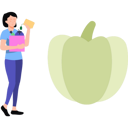 پیش‌نمایش فایل girl-holding-bag-of-vegetables-7809083 از پک خوراک‌شناسی