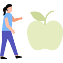 پیش‌نمایش فایل girl-looking-at-apple-7809103 از پک خوراک‌شناسی