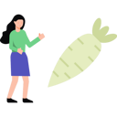 پیش‌نمایش فایل girl-looking-at-the-carrot-7809088 از پک خوراک‌شناسی